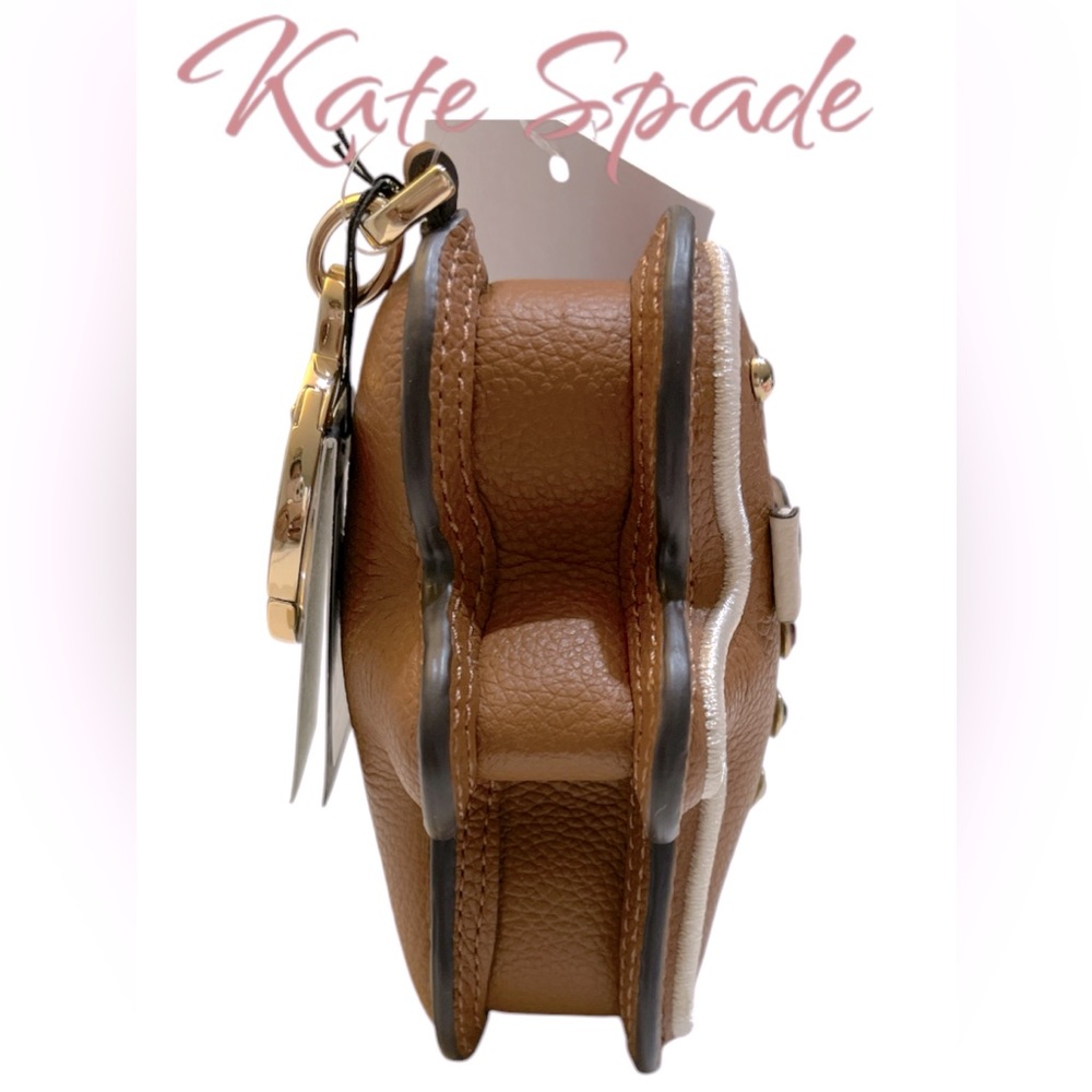 NWT! KATE SPADE GINGERBREAD KEYCHAIN BAG CHARM - Picture 5 of 8